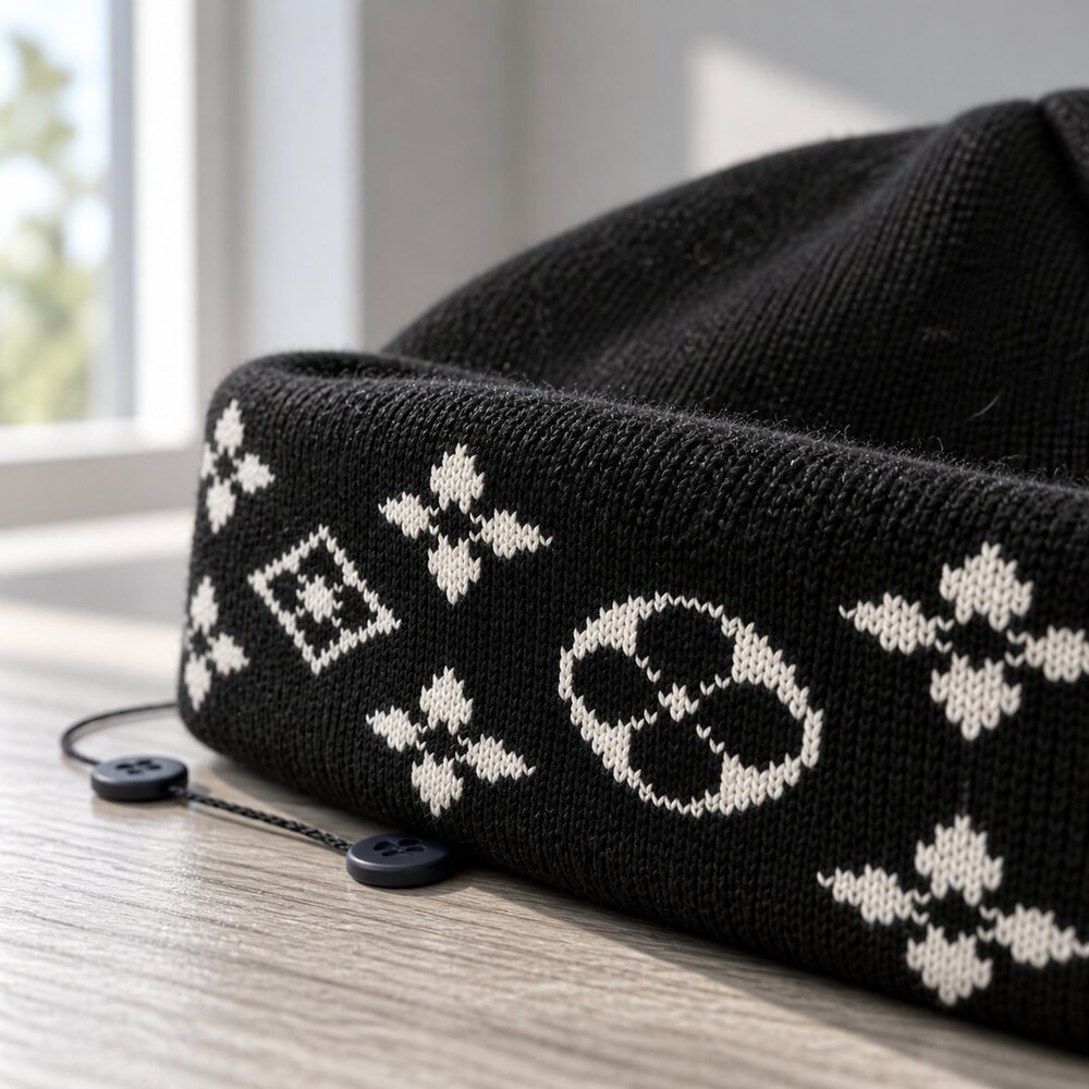 Louis Vuitton Black Monogram Beanie - Picture 6 of 6
